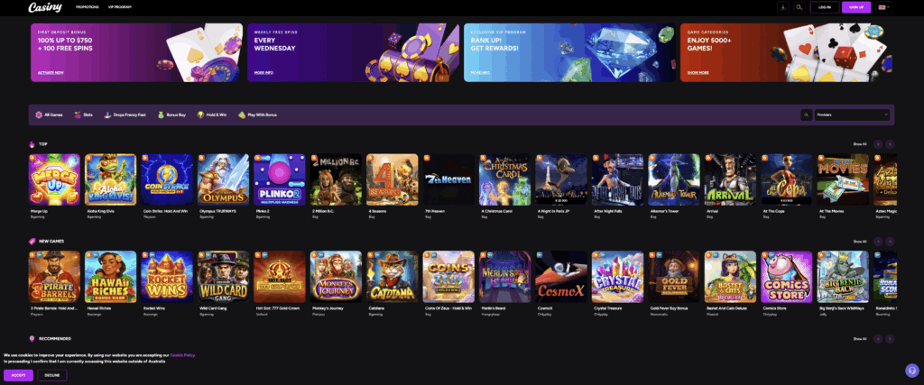 Discover Exciting Features at Casiny Casino